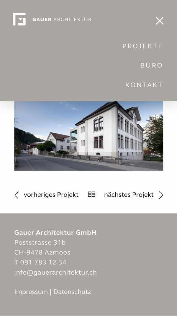 marke17 Gauer Architektur Website